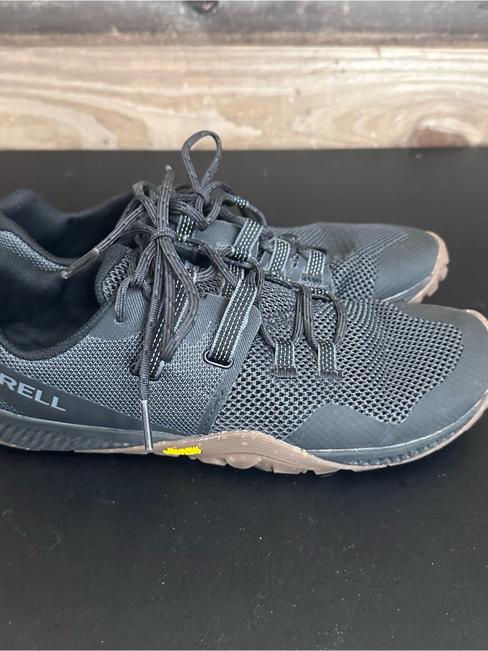 Merrell Barefoot Trail Glove 8 Mens Barefoot Shoes Black Gum Minimalist - Picture 4 of 8